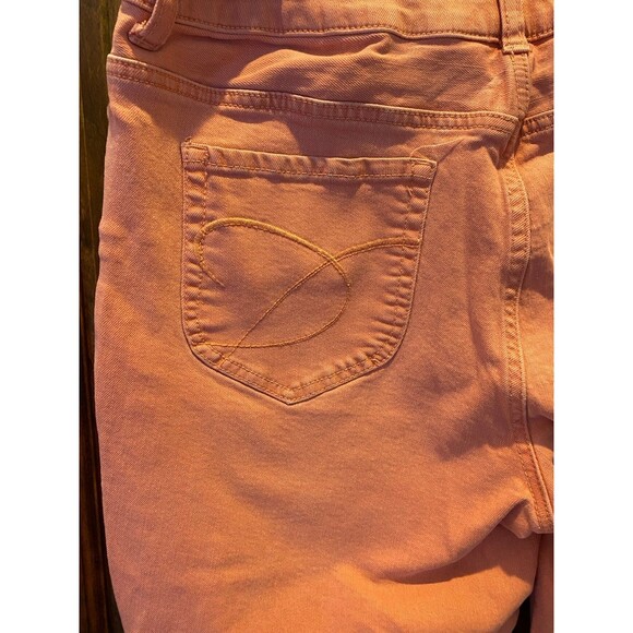 Chico’s Platinum Denim Salmon Colored Chico Size 2- large Size 12 Casual Jeans - Picture 3 of 8